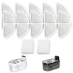 TOMXCUTE P9 Katzenbrunnen Ersatzfilter – 10 Filter + 2 Schwämme für optimale Wasserqualität – Bild 2