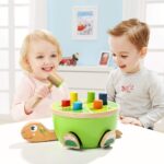 TOP Bright Hammerspiel Schildkröte – Montessori Holzspielzeug ab 1 Jahr – Bild 2