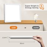 BLNAN LED Deckenleuchte 24W – 3 Farbtemperaturen 3000K-5000K für alle Räume – Bild 4