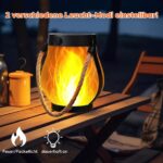 SONNENKERZE® Solar Laterne 2er Set – Flammeneffekt LED Solarlampe für Garten & Balkon – Bild 7