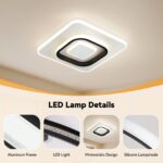 MELAYR LED Deckenleuchte 24cm Quadratisch – 3 Farbtemperaturen & Memory-Funktion – Bild 5