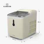 Klarstein Eiswürfelmaschine 12 kg/24h – Kompakte Eismaschine mit 8-Min-Zyklus für Partys – Bild 2