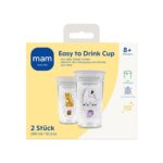 MAM Easy to Drink Cup 360° 290 ml 2er-Set – Auslaufssicherer Trinklernbecher ab 8 Monaten – Bild 3