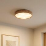 Lindby Tanju Deckenlampe 50 cm – Eichenholz Vintage Rustikal 4-flammig E27 – Bild 3