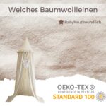 Wonder Space Kinderbetthimmel Cremefarben – Moskitonetz & Baldachin für Babybett & Leseecke – Bild 6