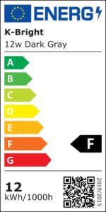 K-Bright 12W LED Wandleuchte mit verstellbarem Lichtstrahl – Anthrazit Aluminium für Innen & Aussen – Bild 8