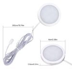 Lightess 4er LED Unterbauleuchte dimmbar – Warmweiss Schrankbeleuchtung 250 Lumen – Bild 6