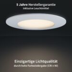 Scandinavian home 6er Set LED Einbaustrahler 230V 4,5W – Warmweiss Badezimmerleuchten – Bild 3