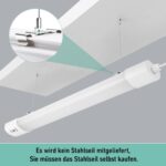 IEGLED 120cm LED Feuchtraumleuchte 36W 4000LM mit Bewegungsmelder – IP65 Deckenlampe – Bild 8