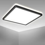 B.K.Licht LED Deckenlampe 29x29 cm, ultraflach – Indirekte Beleuchtung für jeden Raum