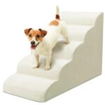 Niubya Hundetreppe 5-stufig H62 cm – Gelenkschonend für kleine & ältere Hunde