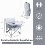 M-CASTLE Tragbarer Babystuhl mit Tablett – Klappbarer Reisesitz für 6 Monate bis 3 Jahre – Bild 2