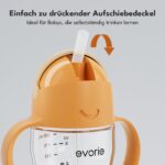 Evorie Tritan Trinklernbecher 200 ml – 360° Gewichtsstrohhalm für Babys ab 6 Monaten – Bild 8