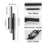Klighten LED Wandleuchte 12W, 40cm Warmweiß 3000K – Moderne Innenleuchte für Schlafzimmer & Flur – Bild 2