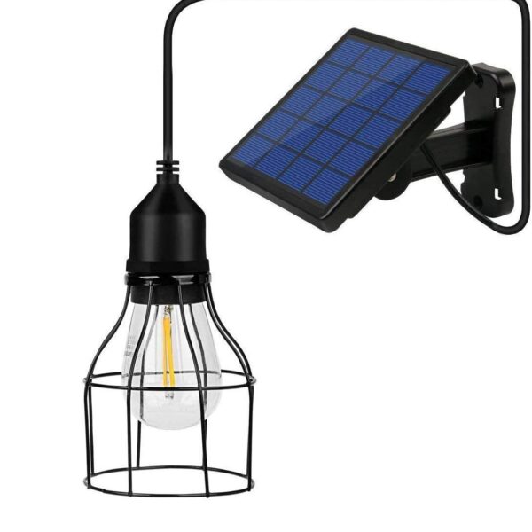 Lixada Solar Pendelleuchte E27 – IP65 Aussenleuchte mit Intelligenter Helligkeitssteuerung