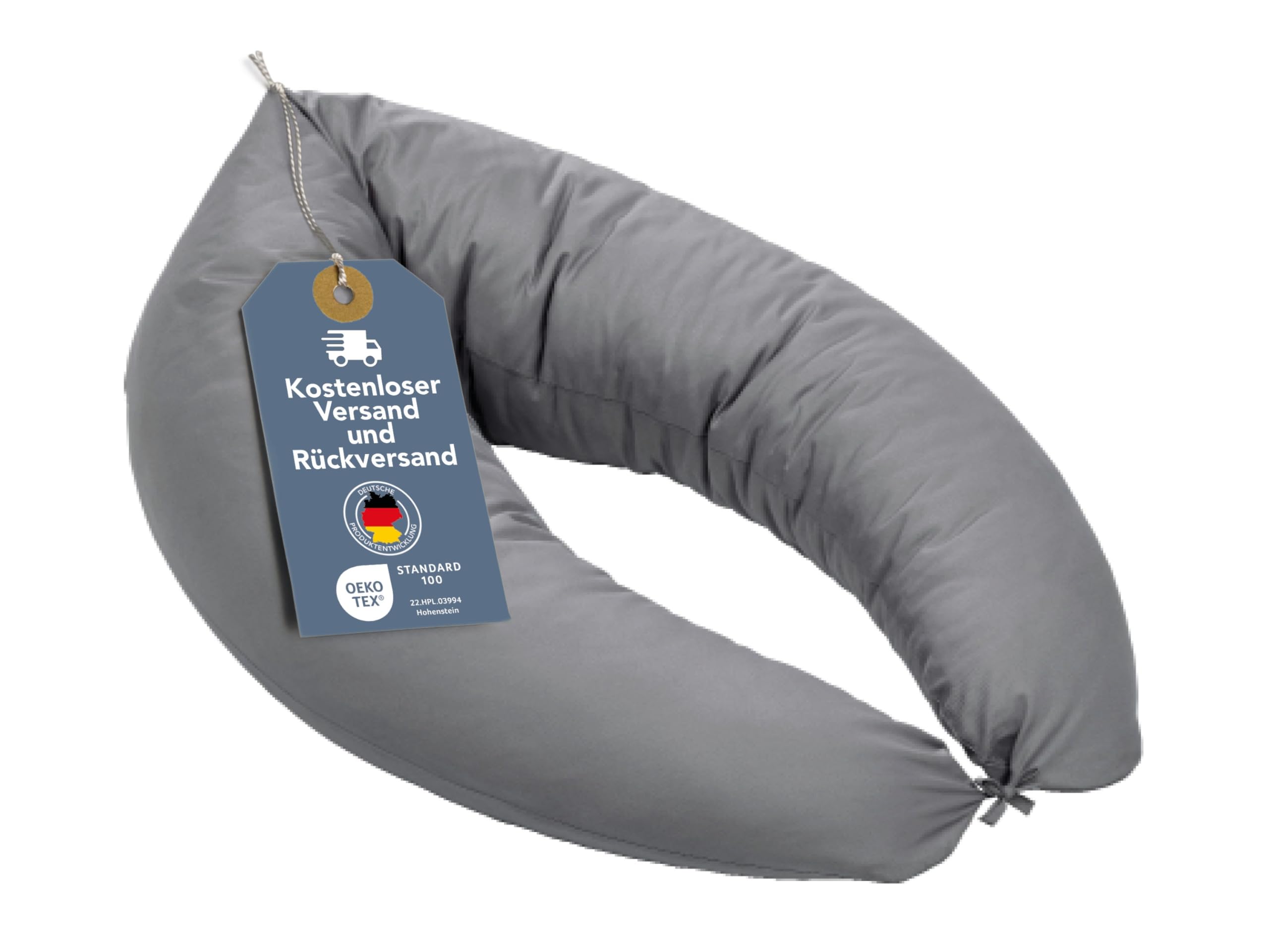XDREAM Stillkissen XXL 190 x 40 cm – Multifunktionales Lagerungskissen mit Öko-Tex Zertifikat
