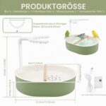 BAODBF Automatische Vogeldusche mit USB Kreislaufsystem – Vogelbad für Wellensittiche & Papageien – Bild 2