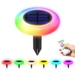 INTELAMP Solarleuchten 6er Set mit Fernbedienung – RGB & Warmweiss Gartenbeleuchtung für Aussen – Bild 9