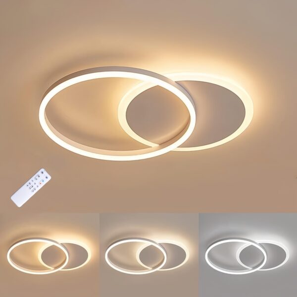 LED Deckenleuchte 36W dimmbar 3000K–6000K – Moderne Lampe 55×40 cm für alle Räume