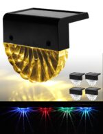 Bellanny 6er Set Solar Wandleuchte – Warmweiss & Farbwechsel für Garten & Terrasse IP65 – Bild 8
