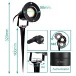 Herrselsam LED Gartenstrahler 6er Set IP65 – 6W Gartenbeleuchtung mit Erdspieß – Bild 2