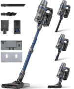 Olvy Turbo A10 Akku Staubsauger Kabellos – 35 KPa Saugkraft mit Wischfunktion
