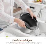 Eamoment 1,8L Reiskocher mit Dampfgarer & Antihaftbeschichtung – 700W für 1–10 Personen – Bild 7