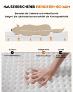 Upvilla Orthopädisches Hundebett XL – Waschbares Hundesofa mit Eierförmigem Wellenschaum – Bild 2