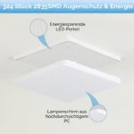 OTREN LED Deckenleuchte 30 cm 48W 4800lm – Wasserdichte Badlampe mit CRI85+ – Bild 4