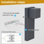 K-Bright LED Aussenlampe 16W, 2er Set – IP65 Wandleuchte Anthrazit für Innen & Aussen – Bild 6