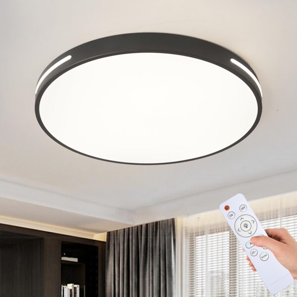 Style home 96W LED Deckenleuchte Ø50cm – Dimmbar mit Fernbedienung, 3000-6500K