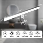 KYOTECH LED Spiegelleuchte 400mm 12W 800LM – Dimmbar mit Fernbedienung & IP44 Wasserschutz – Bild 2