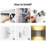 SHYOSUCCE LED Wandleuchte mit G9 Lampe – Warmweisses Gips Wandlicht für jeden Raum – Bild 7