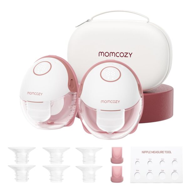 Momcozy Mobile Style M6 Elektrische Milchpumpe 2er-Pack – Freihändiges Abpumpen mit DoubleFit