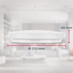 B.K.Licht LED Deckenleuchte mit Bewegungsmelder – Badlampe mit Spritzwasserschutz IP44 – Bild 6