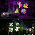 YAZEKY LED Projektionslampe 2-in-1 – Weihnachtsprojektor mit 12 Mustern & Welleneffekt – Bild 7
