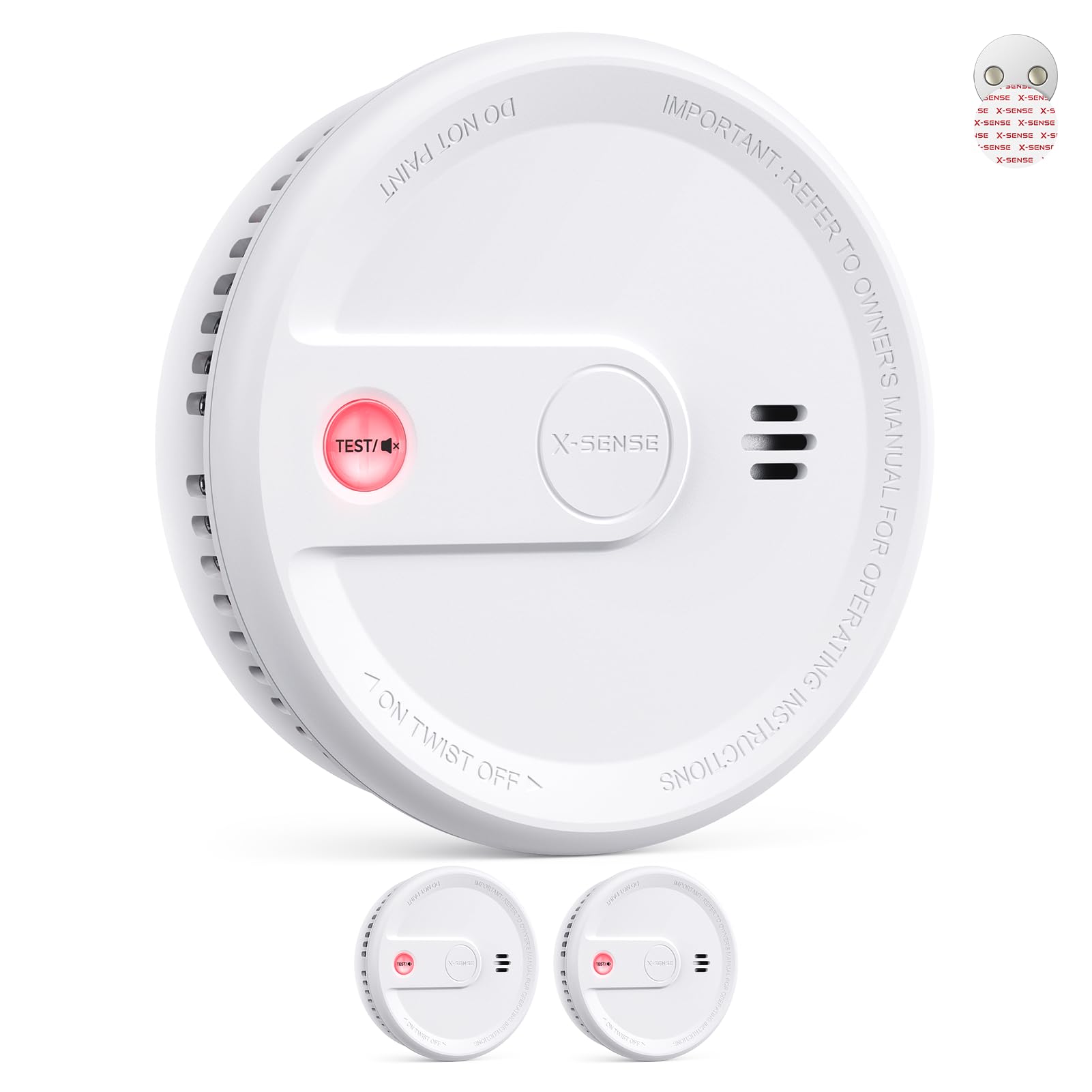 X-Sense Rauchmelder XS0G-SN 2er Set – 10 Jahre Batterie, EN 14604 zertifiziert