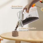 ZoeQide Katzenfutter Behälter 2.8L – Aufbewahrungsbox mit Messbecher & Deckel – Bild 5