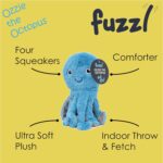 Fuzzl Ozzie der Oktopus – Quietsch-Hundespielzeug mit 4 Quietschern für alle Grössen – Bild 3