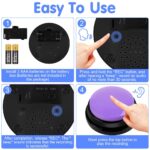 vsshe Haustier-Trainings-Buzzer mit Aufnahmefunktion – 6er Set für Hund & Katze – Bild 5