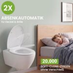 YEAUPE PRO Toilettensitz Duroplast mit Absenkautomatik – Oval, bis 150 kg belastbar – Bild 3