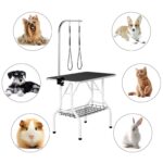 Yaheetech Haustierpflegetisch höhenverstellbar – Faltbarer Trimmtisch für Hunde & Katzen – Bild 7
