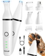 oneisall 4in1 Hundeschermaschine Kabellos – Schermaschine, Pfotentrimmer & Krallenschleifer
