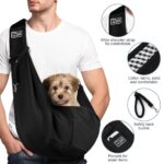 Adiwo Hundetragetasche bis 7.5 kg – Wendbare Transporttasche mit Sicherheitsgurt – Bild 3