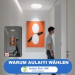 Aulaiyi 2er Deckenlampe mit Radarsensor – LED Deckenleuchte 4000K für Flur & Treppe – Bild 2