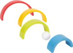 small foot Holzbausteine Grosser Regenbogen – Stapelspiel für Feinmotorik ab 12 Monaten – Bild 5