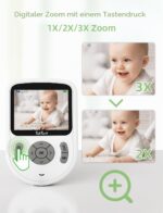 TakTark Babyphone mit Kamera 2,8" 720P HD – WLAN-frei mit 20h Akku & Nachtsicht – Bild 6