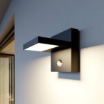 Lucande LED Wandleuchte aussen mit Bewegungsmelder – 60° schwenkbar IP54 für Garten – Bild 2