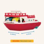 Battat Fährschiff mit 2 Spielzeugautos – Interaktives Badespielzeug für Kleinkinder ab 12 Monaten – Bild 8
