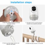 HOLACA Babyphone-Halterung für HelloBaby & Blemil – Universal-Montageset mit 1/4-Zoll-Gewinde – Bild 5
